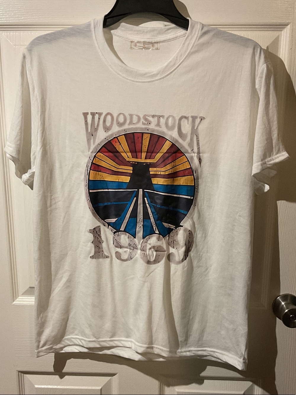 Woodstock 1969 Graphic Short Sleeve Tee - White